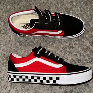 Vans Velcro Shoes. Only worn once. No box but in great condition